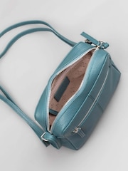 Lakeland Leather Blue Dark Alston Boxy Leather Cross-Body Bag - Image 4 of 6