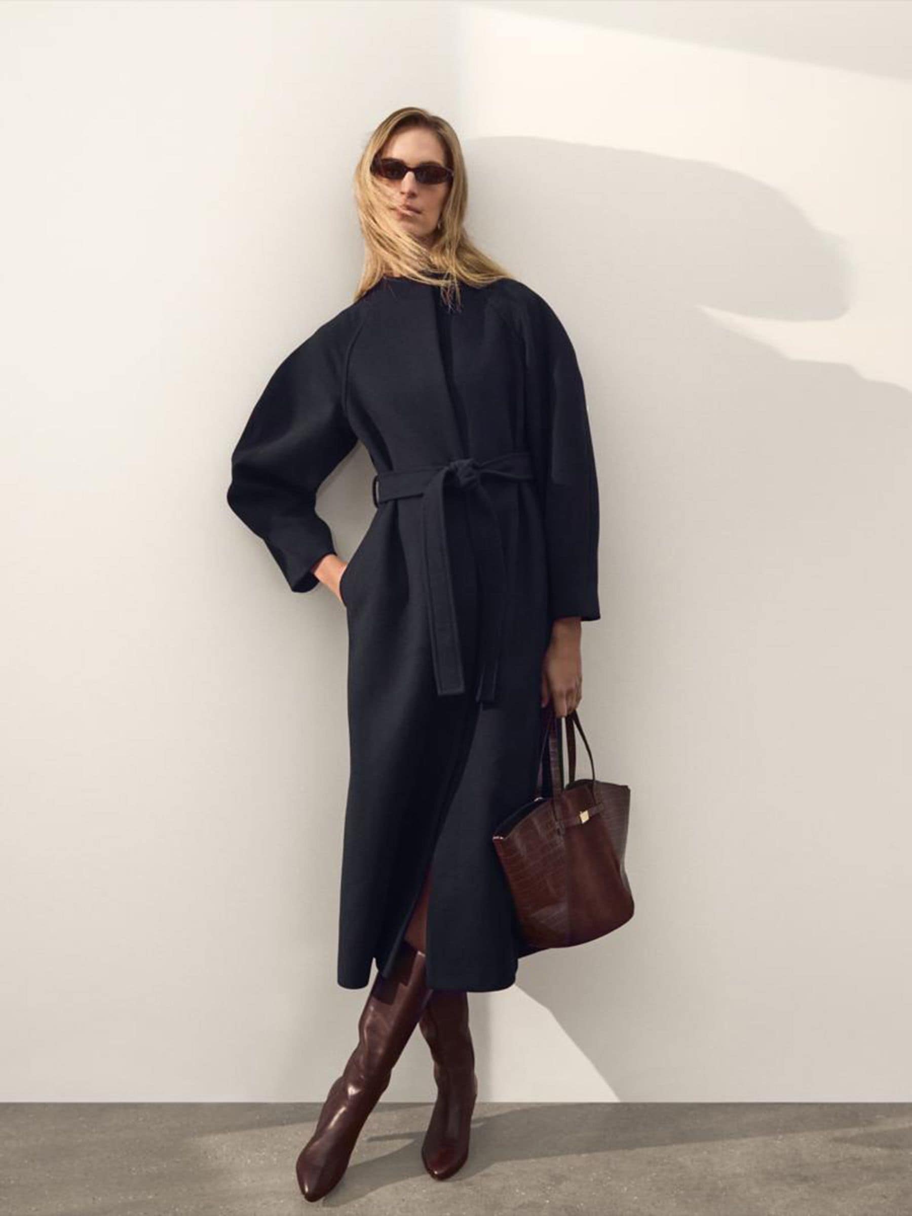 Phase Eight Women's Blue Mollie Long Coat