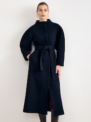 Phase Eight Blue Mollie Long Coat - Image 1 of 8