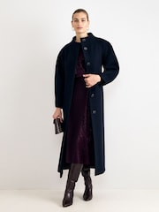 Phase Eight Blue Mollie Long Coat - Image 3 of 8