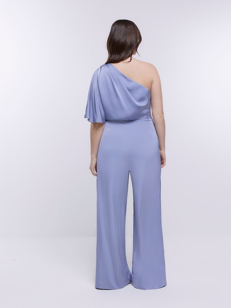 River Island Blue Bridesmaid Jumpsuit - Image 2 of 5