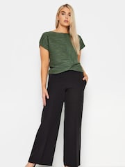 M&Co Green Textured Short Sleeve Top - Image 3 of 4