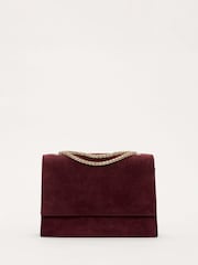 Phase Eight Red Suede Handle Clutch - Image 4 of 7