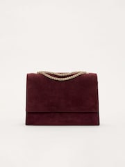 Phase Eight Red Suede Handle Clutch - Image 6 of 7