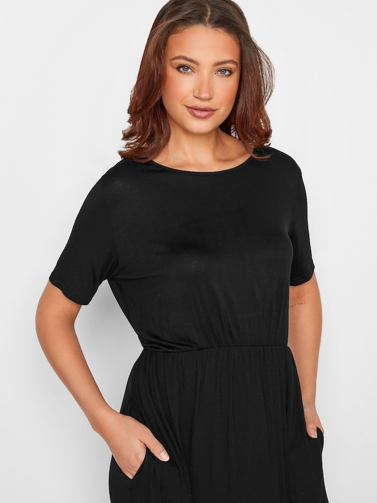 Long Tall Sally Black Pocket Midaxi Dress - Image 4 of 4