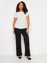 M&Co White Textured Short Sleeve Top - Image 2 of 5