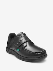 Kickers Black Youth Reasan Strap Leather School Shoes - Image 2 of 4