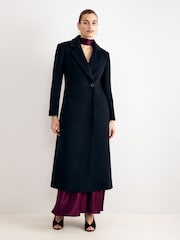 Phase Eight Black Petite Cailyn Maxi Coat - Image 4 of 8
