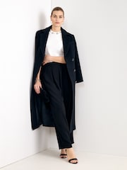 Phase Eight Black Petite Cailyn Maxi Coat - Image 5 of 8
