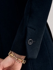 Phase Eight Black Petite Cailyn Maxi Coat - Image 7 of 8