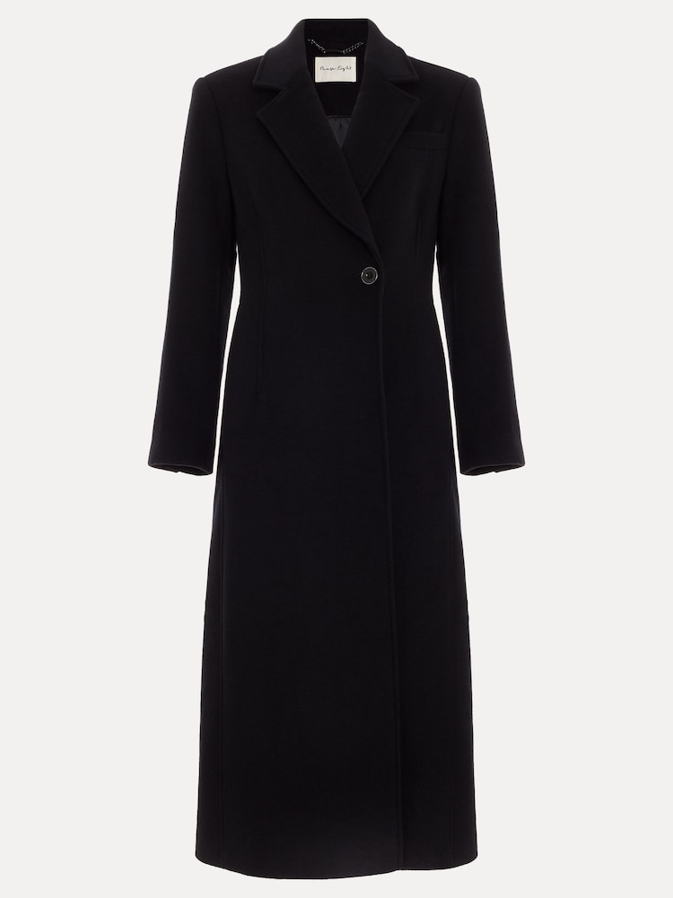 Phase Eight Black Petite Cailyn Maxi Coat - Image 8 of 8 Phase Eight Black Petite Cailyn Maxi Coat - Image 8 of 8