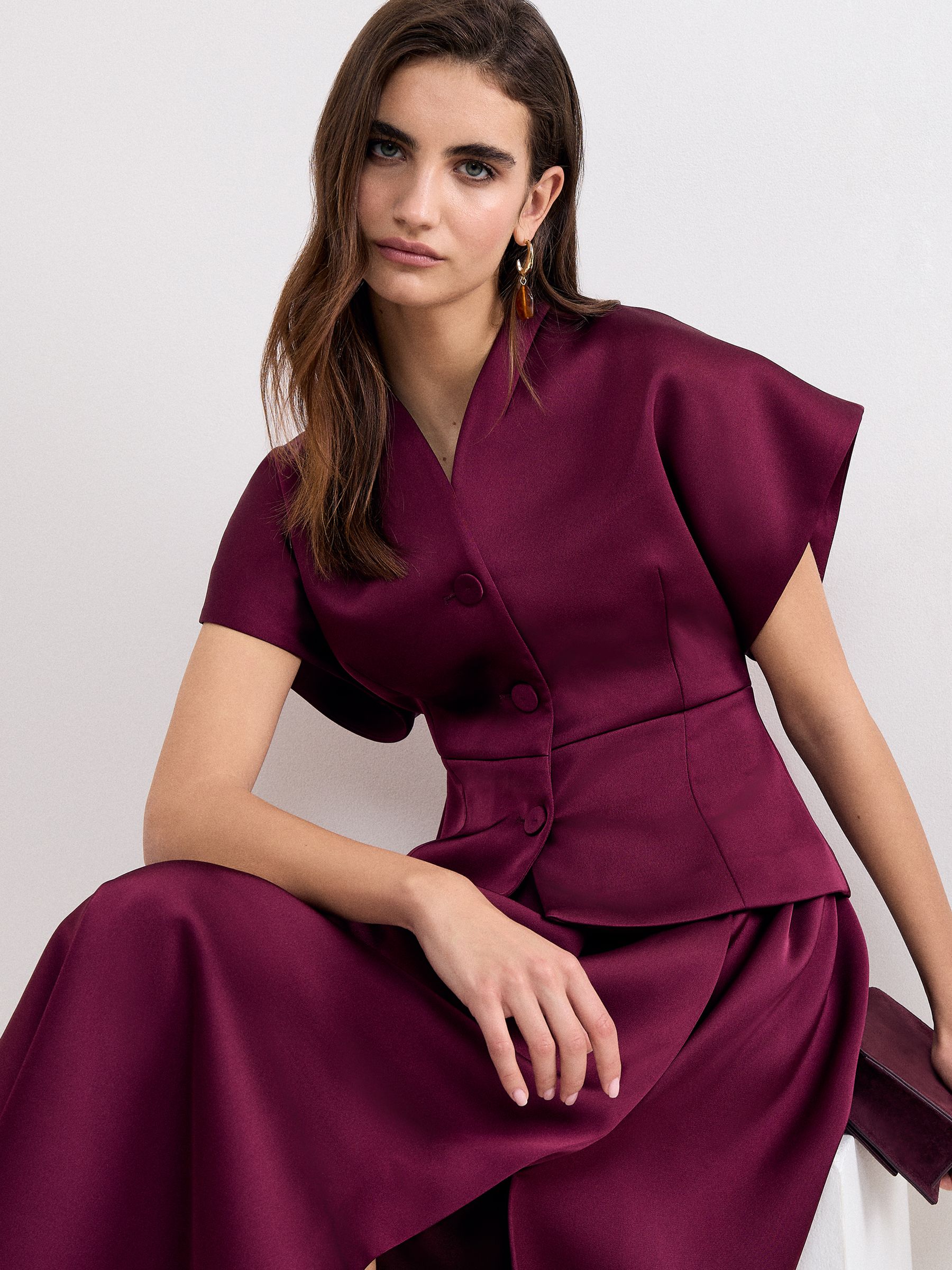 Buy Phase Eight Red Sally Satin Jacket from Next USA