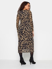 M&Co Black Long Sleeve Mesh Dress - Image 3 of 4