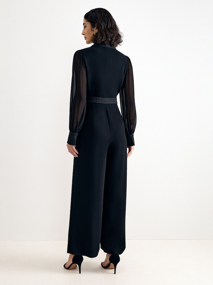 Phase Eight Black Veronica Tux Jumpsuit - Image 2 of 7