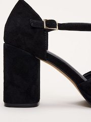 Phase Eight Black Suede Platform Shoes - Image 3 of 6