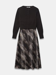 Brūna dzīvnieku apdruka - Mint Velvet Ultimate Multitasker Midi Dress - Attēls 1 no 2