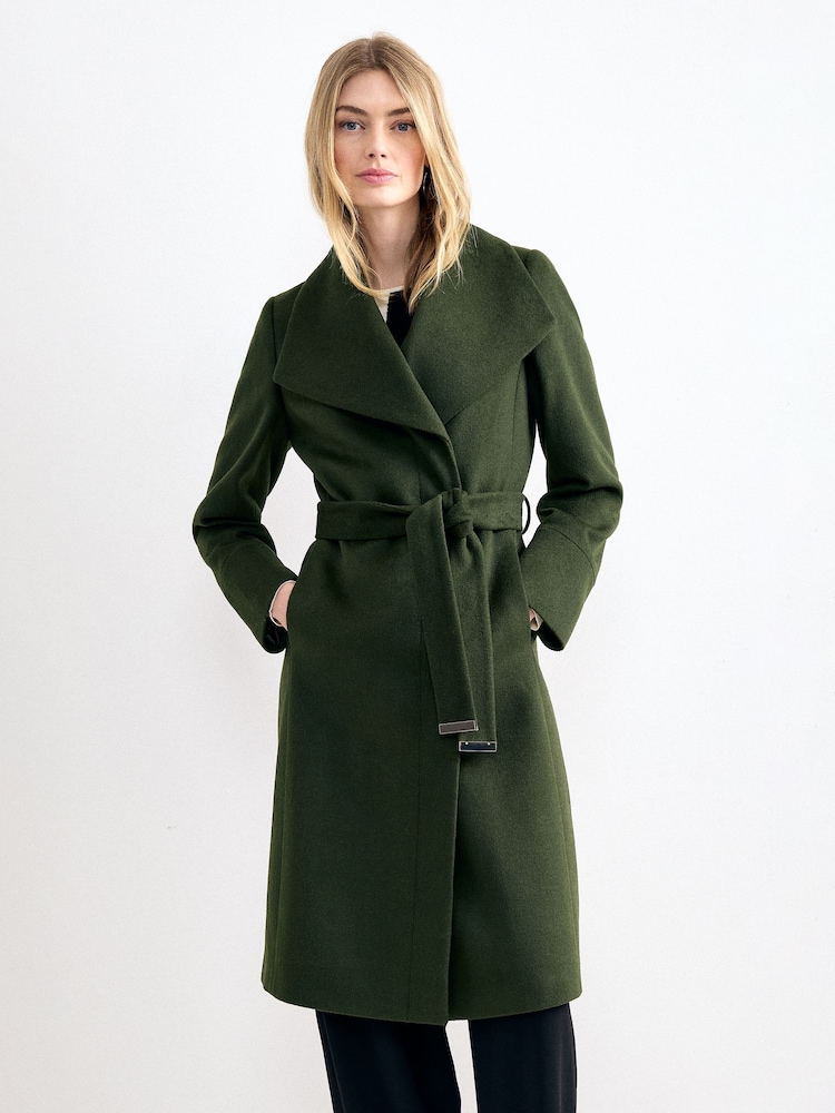 Phase Eight Green Nicci Wool Coat - Image 1 of 7