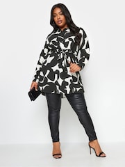 Yours Curve Black White Utility Tunic - Image 2 of 4