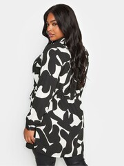 Yours Curve Black White Utility Tunic - Image 3 of 4