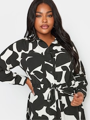 Yours Curve Black White Utility Tunic - Image 4 of 4
