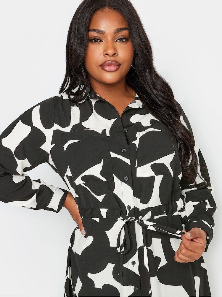 Yours Curve Black White Utility Tunic - Image 4 of 4