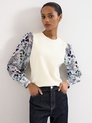 Phase Eight Cream Shiloh Woven Top - Image 1 of 6