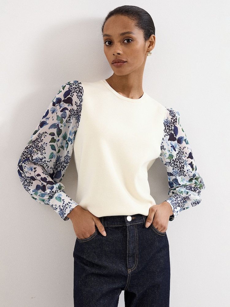 Phase Eight Cream Shiloh Woven Top - Image 1 of 6 Phase Eight Cream Shiloh Woven Top - Image 1 of 6