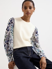 Phase Eight Cream Shiloh Woven Top - Image 3 of 6