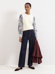 Phase Eight Cream Shiloh Woven Top - Image 4 of 6