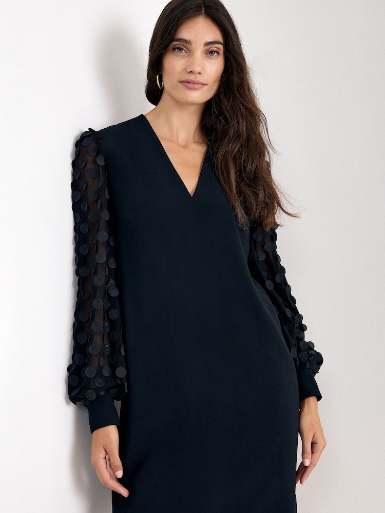 Phase Eight Black Petite Laura Dress - Image 6 of 6