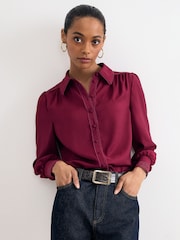 Phase Eight Red Uma Lace Shirt - Image 1 of 7