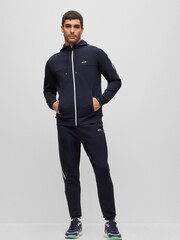 BOSS Blue Tape Detail Tracksuit Zip Through Hoodie - Image 1 of 5