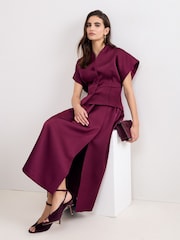 Phase Eight Red Sally Pleated Skirt - Image 3 of 8