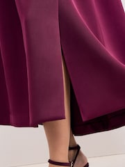 Phase Eight Red Sally Pleated Skirt - Image 7 of 8