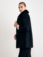 Phase Eight Black Petite Issy Coat - Image 7 of 7