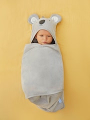 JoJo Maman Bébé Koala Baby Cuddler Towel - Image 1 of 6