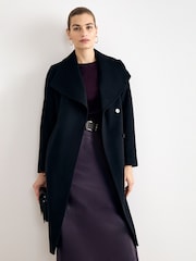 Phase Eight Black Nicci Wool Coat - Image 1 of 7