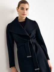 Phase Eight Black Nicci Wool Coat - Image 4 of 7