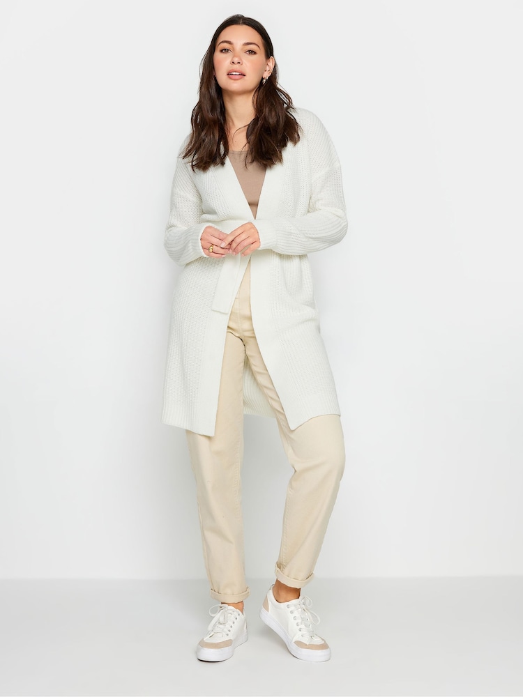 Long Tall Sally Natural Belted Cardigan - Image 2 of 4 Long Tall Sally Natural Belted Cardigan - Image 2 of 4