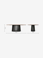 MADE.COM Walnut Zaragoza 8 Seat Dining Table - Image 6 of 6