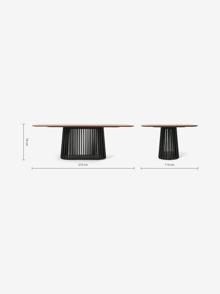 MADE.COM Walnut Zaragoza 8 Seat Dining Table - Image 6 of 6