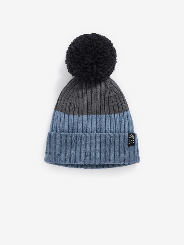Mineral Blue Stripe Knitted Hat And Snood Set (1-16yrs) - Image 2 of 4
