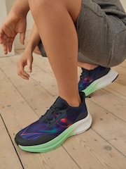 Blue/Green Elastic Lace Trainers - Image 1 of 7