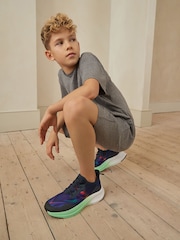 Blue/Green Elastic Lace Trainers - Image 2 of 7