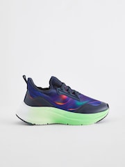 Blue/Green Elastic Lace Trainers - Image 4 of 7