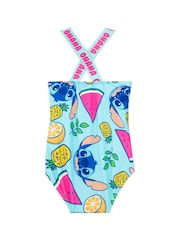 Character Yellow Blue Disney Lilo and Stitch Swimsuit and Scrunchie Set - Image 2 of 5