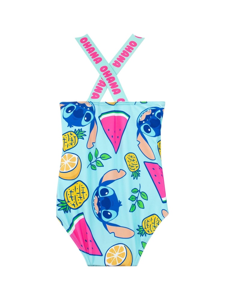 Character Yellow Blue Disney Lilo and Stitch Swimsuit and Scrunchie Set - Image 2 of 5