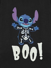 Vanilla Underground Black Disney Lilo & Stitch Boo Short Sleeved T-Shirt - Image 8 of 8