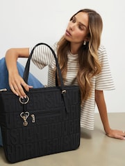 River Island Black Quilted Shopper Bag - Image 1 of 6