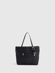River Island Black Quilted Shopper Bag - Image 2 of 6